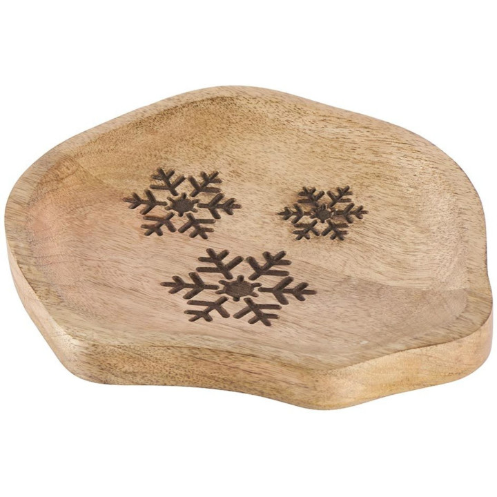 Irregular engraved snowflake board
