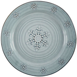 Assiette plate flocons