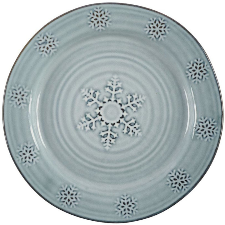 Assiette plate flocons