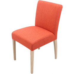 Sedia Shanna sfoderabile - Hip hop orange | 46x86x60 | Pieds chêne e11