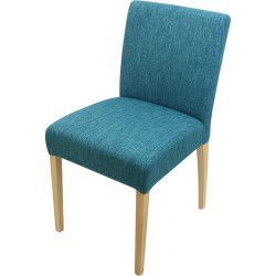 Sedia Shanna sfoderabile - Hip hop turquoise | 46x86x60 | Pieds chêne e11