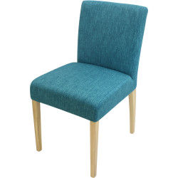 Sedia Shanna sfoderabile - Hip hop turquoise | 46x86x60 | Pieds chêne e17