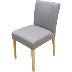 Sedia Shanna sfoderabile - Orlando grey | 46x86x60 | Pieds chêne e17