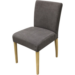 Sedia Shanna sfoderabile - Mystic 69 taupe | 46x86x60 | Pieds chêne e11