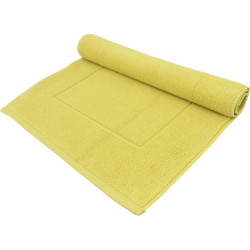 Tappeto da bagno spugna tinta unita - Jaune sesame | 50x80