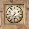 Interrupteur décoré horloge bois