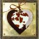 Interrupteur décoré coeur peau suspendu