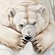 Ours blanc au repos