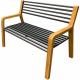 Banc teck et metal somerset