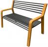 Banc teck et metal somerset