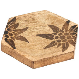 Hexagonal edelweiss dish