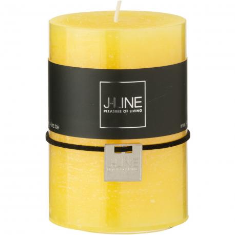 Bougie cylindrique jaune