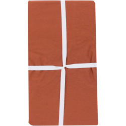 Federa Percale lavata - Orange argile | 65x65