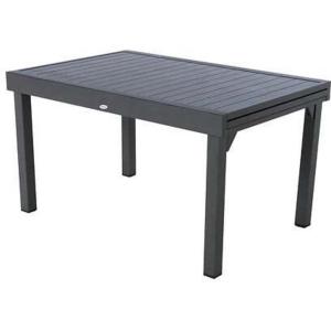 Table piazza aluminium extensible 10 places