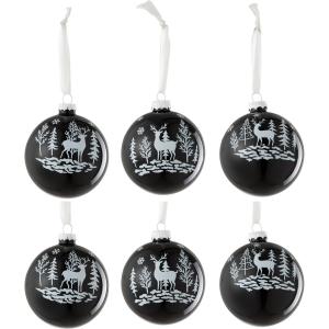 6 palline cervi foresta