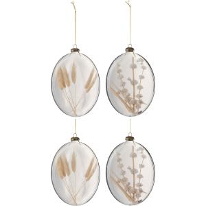 4 boules plates/ovales les champs
