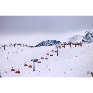 Tableau piste et télésiéges