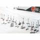 Tableau skis aux pieds