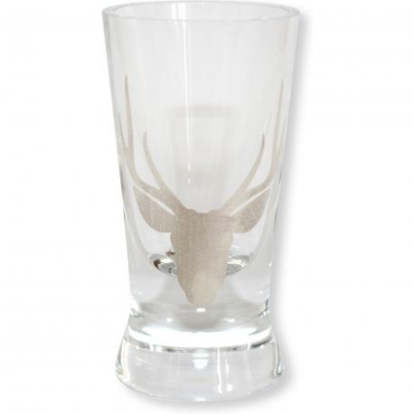 Set de 4 verre à liqueur tête de cerf