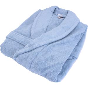 Accappatoio in spugna La Juliette tinta unita ricamato