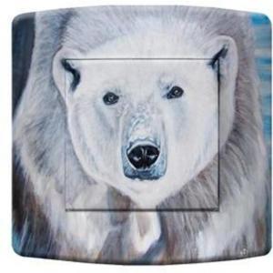 Interruttore decorativo Orso bianco