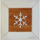 Interruttore decorativo fiocco di neve bianco
