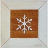Interruttore decorativo fiocco di neve bianco