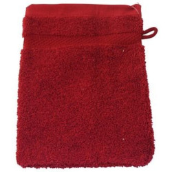 Guanto da bagno Spugna unita - Rouge castille