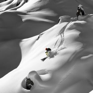Vallone di neve fresca – Foto su plexiglass