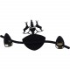 Spot 2 lampes noir