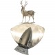 Spot 1 lampe acier brossé