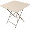 Table métal pliante Carre