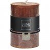 Bougie cylindrique marron