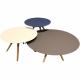 Ensemble de trois tables basses fenix