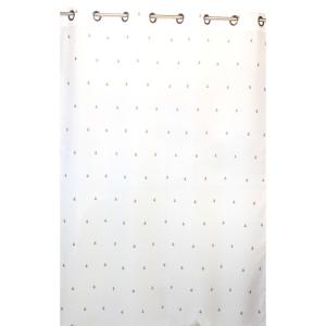 Tenda voile Avet con piccoli abeti ricamati