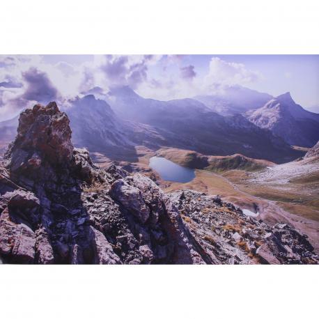 Lac de montagne en photo sur dibond