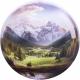 Bulle paradis alpin impression sur dibon