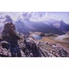 Lac de montagne en photo sur dibond