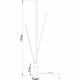 Lampadaire pot barres led
