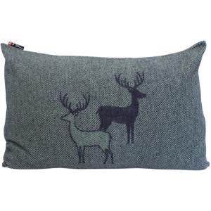 Coussin couple de cerfs vert