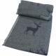 Plaid flanelle vert couple de cerfs