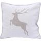 Coussin cerf ecru