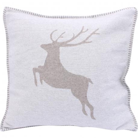 Coussin cerf ecru