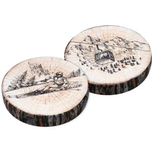 Galette de chaise façon rondin réversible tignes