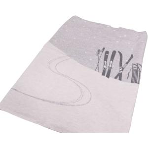 Plaid motifs luge et skis