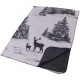 Plaid cerfs et forêt