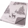 Plaid cerfs et forêt