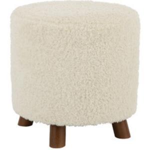 Pouf mouton pied bois