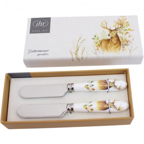 Coffret couteaux a beurre hunted deer