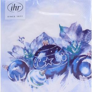 Paquet serviettes blue baubles